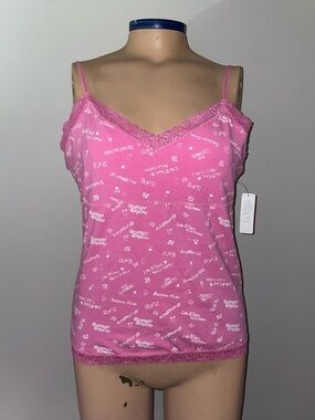 La Senza Pajama Lounge Camisole Tank Top Large NWT